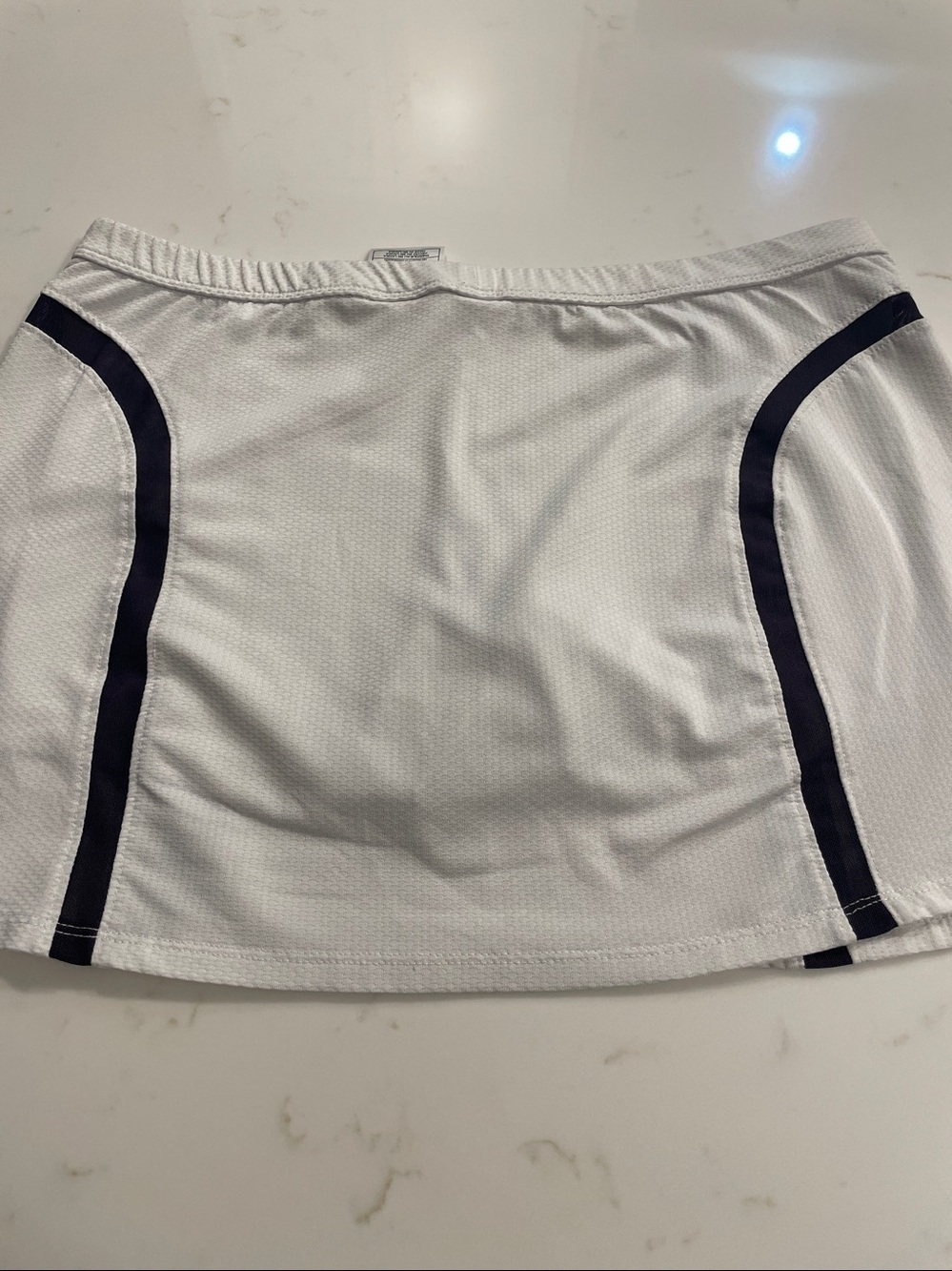 Nike White Skort with Navy Accents and Red Swoosh M - Picture 6 of 7